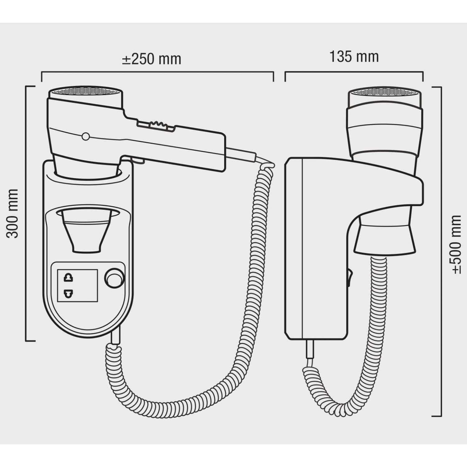 Настенный фен Valera Action Super Plus 1600 Shaver (542.06/032.05) размеры Настенный фен Valera Action Super Plus 1600 Shaver (542.06/032.05) размеры