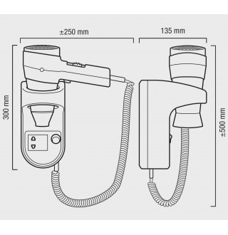 Настенный фен Valera Action Super Plus 1600 Shaver (542.06/032.05)