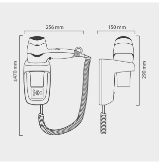 Настенный фен Valera Excel 1600 Shaver Silver (561.17/044.05)