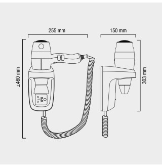 Настенный фен Valera Silent Jet Protect 2000 Shaver (586.10/044.06)